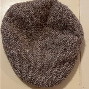 Mucros Weavers Ireland Tweed Flat Cap Newsboy Hat Brown Wool Blend